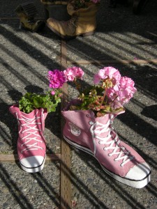 La Conner Pink Sneaker Planters