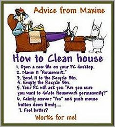 Maxine on Cleaning