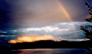 Rainbow over Hopkins Landing